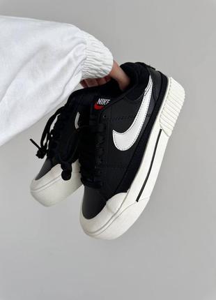 Кроссовки nike court legacy black / white premium