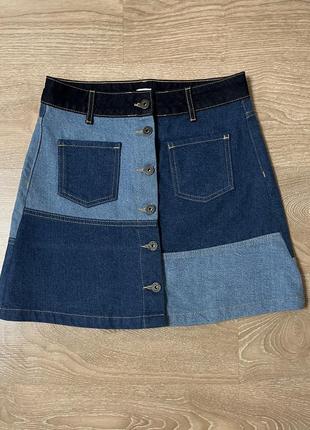 Юбка денім трапеція, pimkie, s