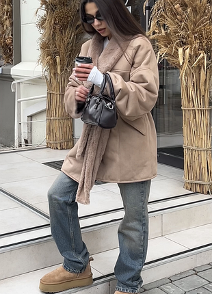 Дублянка бежева замшева