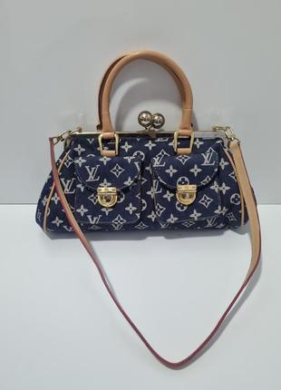 Сумка louis vuitton, сумка из денима, джинсовая сумка, сумка ридикюль, сумка винтаж, винтажная сумка5 фото
