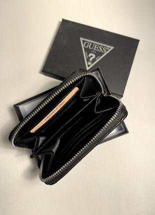 Кошелек мини женский экокожа туречевая кошелек мини кошелек черный серебро с коробкой...