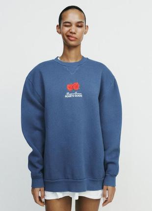 Варений світшот синій zara new