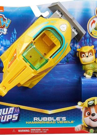 Іграшка щенячий патруль рятувальний автомобіль-трансформер кремез, spin master, paw patrol, aqua pups