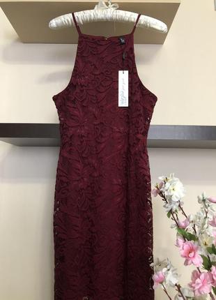 Мереживна сукню на бретельках,3 фото