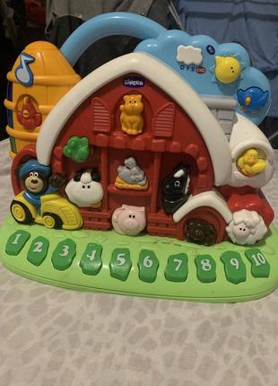 Продам двухязычную игрушку chicco ферма