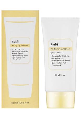Klairs body care
крем для тіла
klairs dear all-day airy sunscreen spf50
