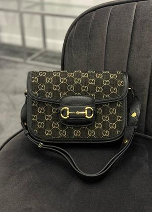 Сумка брендова преміум якості у стилі гуччи, повний комплект