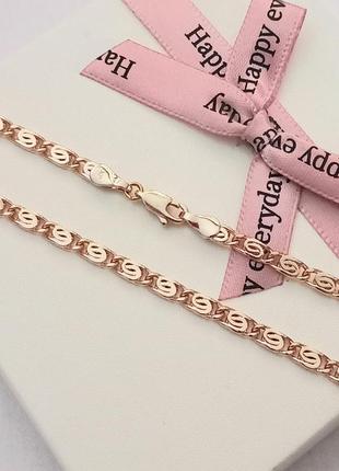 Цепочка плетения улитки медицинское золото