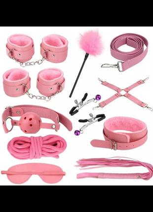 Игровой набор для взрослых, бдсм игрушки, кляп, наручники