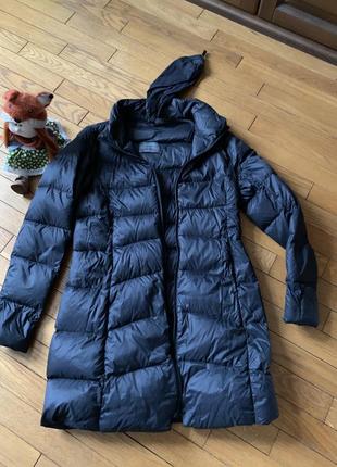 Легкое пуховое деми пальто куртка benetton