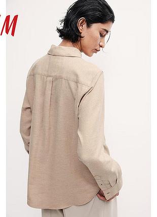 Жіноча сорочка slim h&m / рубашка slim h&m2 фото