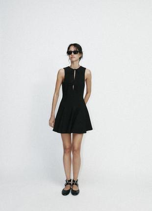 Короткое платье черная zara new
