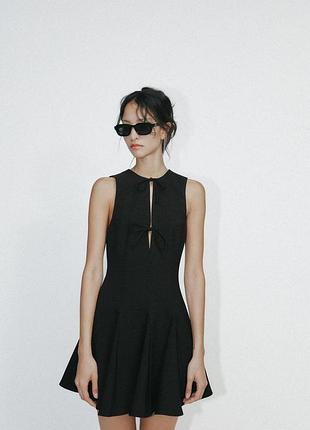 Короткое платье черная zara new2 фото