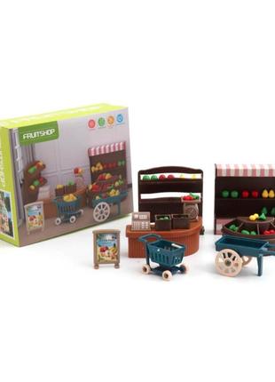 Іграшковий фруктовий міні магазин для ляльок