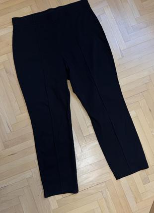Брюки, штаны женские, черные эластичные на резинке 22, 4xl 58, 50