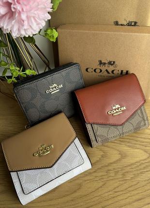 Кошелек coach кожаный кошелек