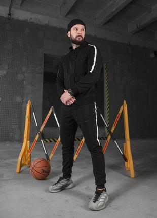 Спортивный костюм nike black, nike спортивный костюм, костюм nike7 фото