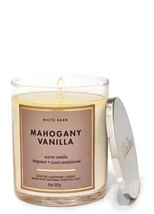 Ароматизована свічка mahogany vanilla bath & body works