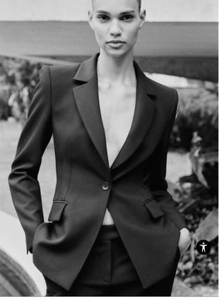 Приталенный блейзер zara new xs s m | пиджак