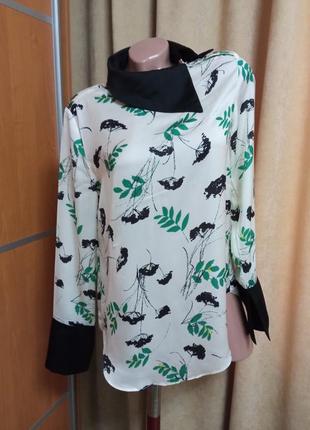 Цікава шовковиста блузка сорочка levin
