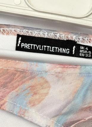 Plt интересный комбинезон с кольцом ассиметричный с вырезом жатый по фигуре сетка бежевый мятный принт мрамор9 фото