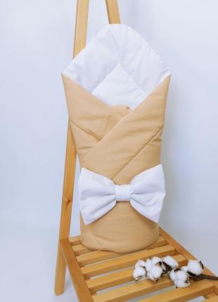 Конверт-одеяло двусторонней на выписку из роддома