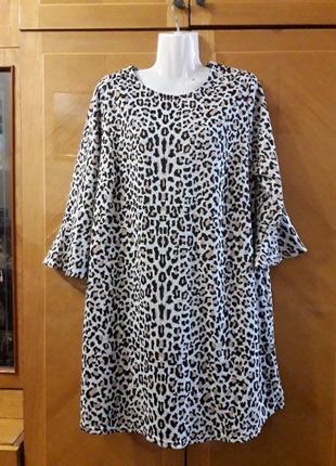 Primark   стильное  платье с леопардовым принтом