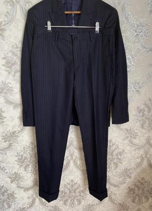 Hackett london костюм мужской в полоску