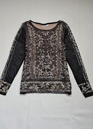 Праздничная блуза, реглан в пайетки marks & spencer per una premium5 фото
