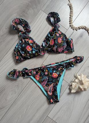 Новый купальник бикини, раздельный купальник с рюшами