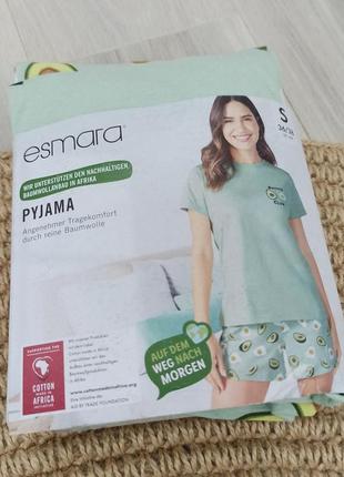 Пижама женская esmara домашний костюм футболка шорты 12160