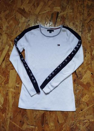 Кофта светер светр світшот tommy hilfiger із лампасами