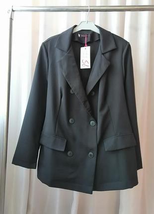 Піджак чорного кольору розмір 56