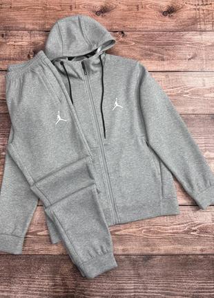 Свет серый мужской спортивный костюм m-3xl jordan