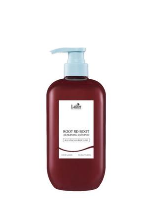 Шампунь для росту волосся lador root re-boot awakening shampoo red ginseng & beer yeast 800 мл