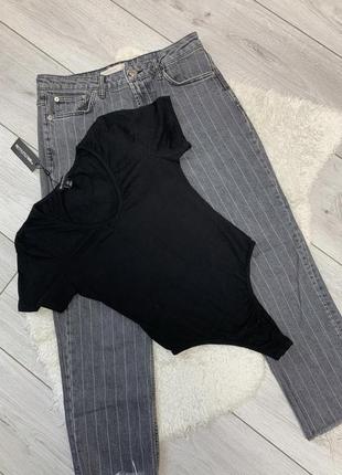 Черный бодик