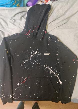 Худі кофта чоловіча black squad р. l на утепленні
