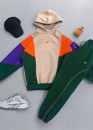 Мужской спортивный винтажный костюм комплект nike