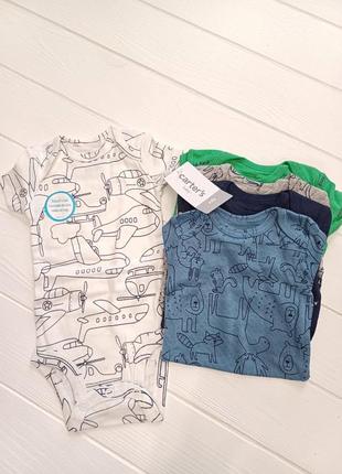 Набор боди carter's 5в1 для новорожденного мальчика (размер nb, рост 47-56 см)