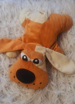 М'яка іграшка собака, декоративна подушка