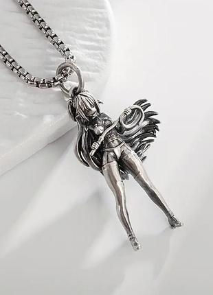 Цепочка цепочка y2k готика с подвеской с подвеской