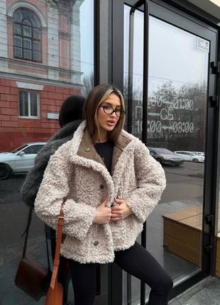 Двустороння дублянка барашек