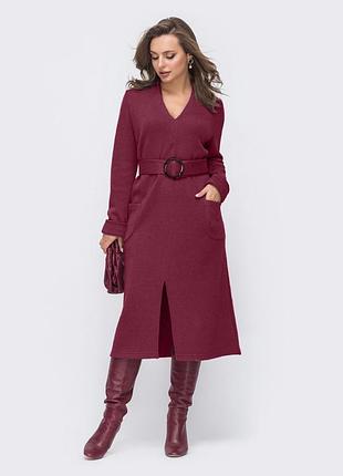 Тепла сукня прямого крою