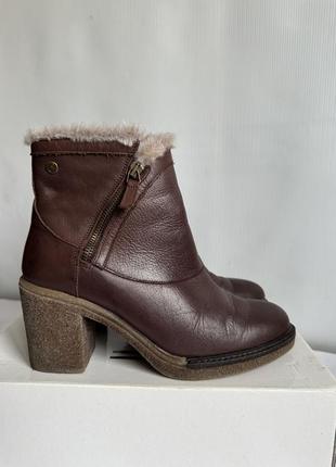 Теплые кожаные ботильоны carmela (испания)3 фото