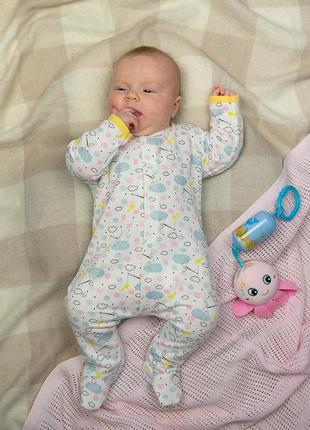 Комбінезон чоловічок сліп теплий чоловічок з начосом