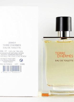 Оригінал hermes terre d'hermes 100 ml tester туалетна вода