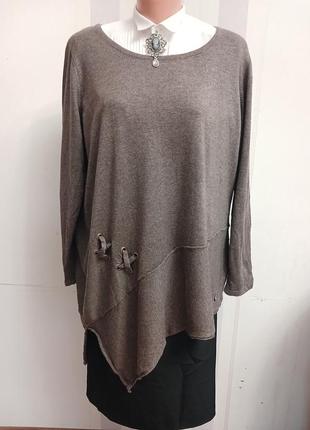 Джемпер светр трикотаж асіметрія  xl xxl