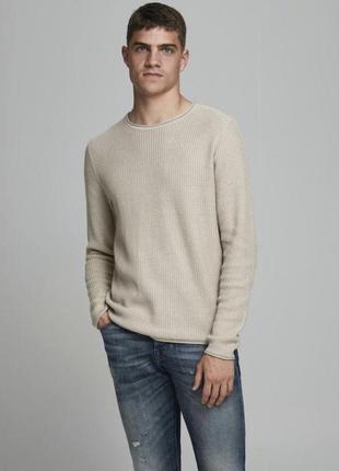 Джемпер мужской (унисекс) хлопковый вафельный рубчик bershka (англия)