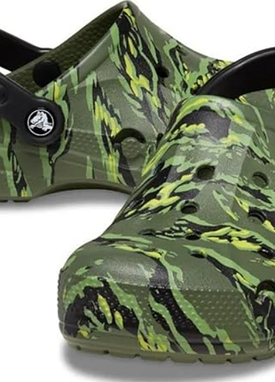 Crocs крокс сабо шлепки baya seasonal printed tiger camo 206230