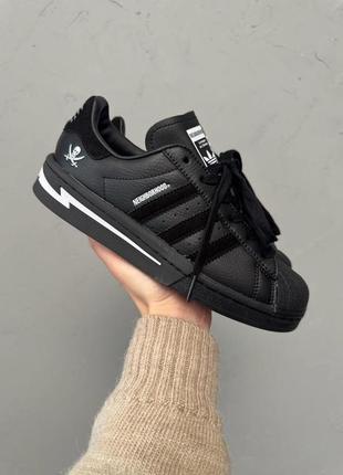 Adidas superstar x neighborhood black white ❤️36рр-45рр❤️кроссовки адедас суперстар женские, кроссовки мужские адидас